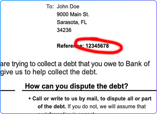 Reference Number Example
